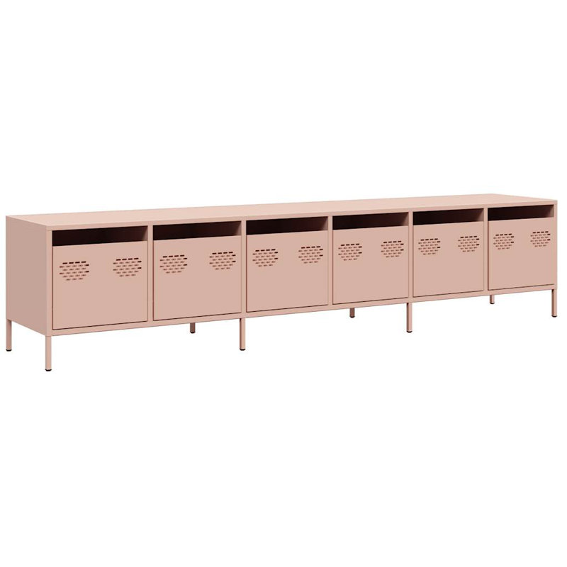 Ayele Unfinished TV Stand for TVs up to 24", Pink, 202cm