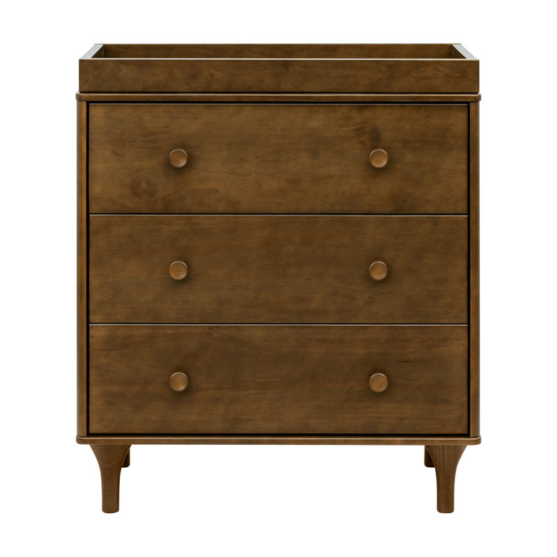Lolly 3 Drawer Changing Table, Natural Walnut