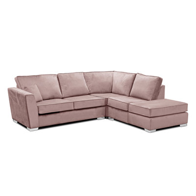 Quade 5 Seater Velvet Sofa & Chaise