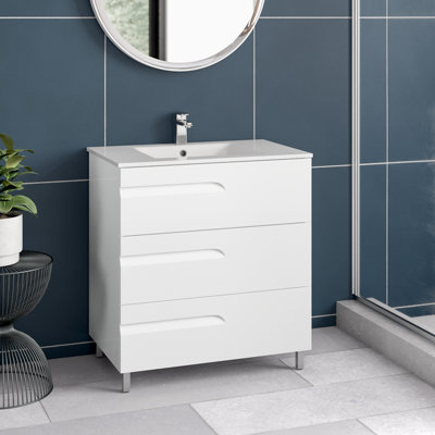 Alberthe 28" W Single Bathroom Vanity Set