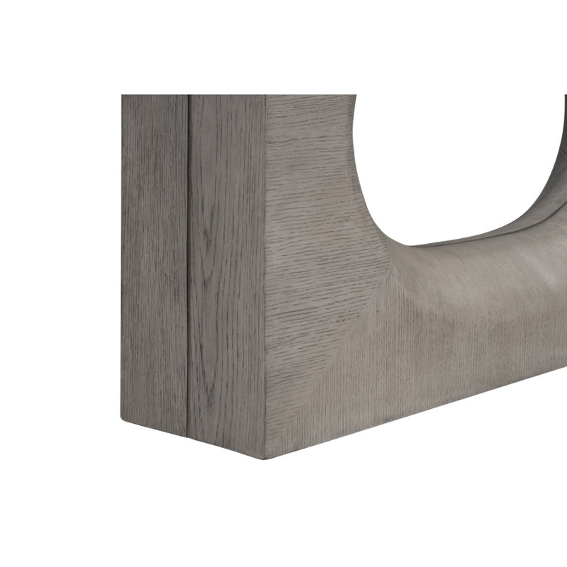 Luka 72" Wood Modern Console Table Dusted Stone Finish