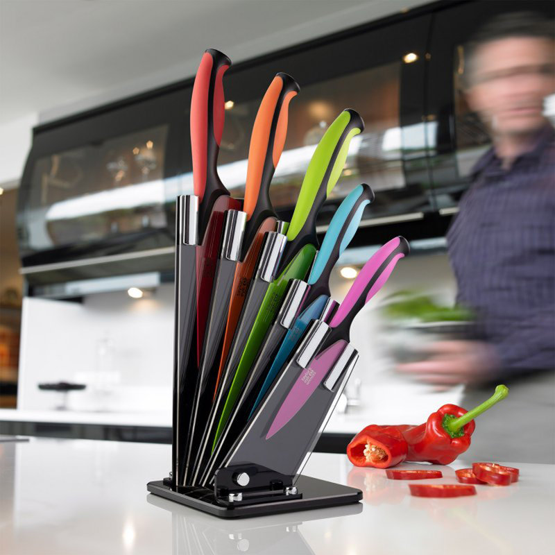 Taylors Eye Witness 6 Piece Stainless Steel Knife Block Set