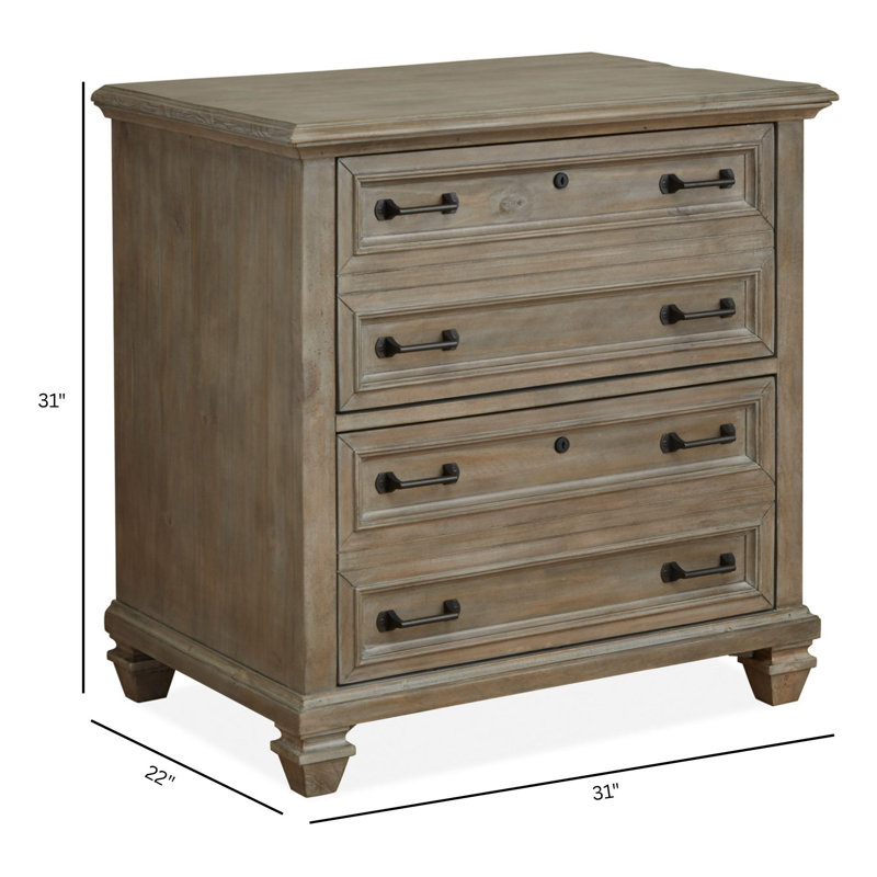 Desk With Lateral File And Bookshelf, 3 Pieces: Desk, Filing Cabinet, Bookshelf, Dovetail Gray