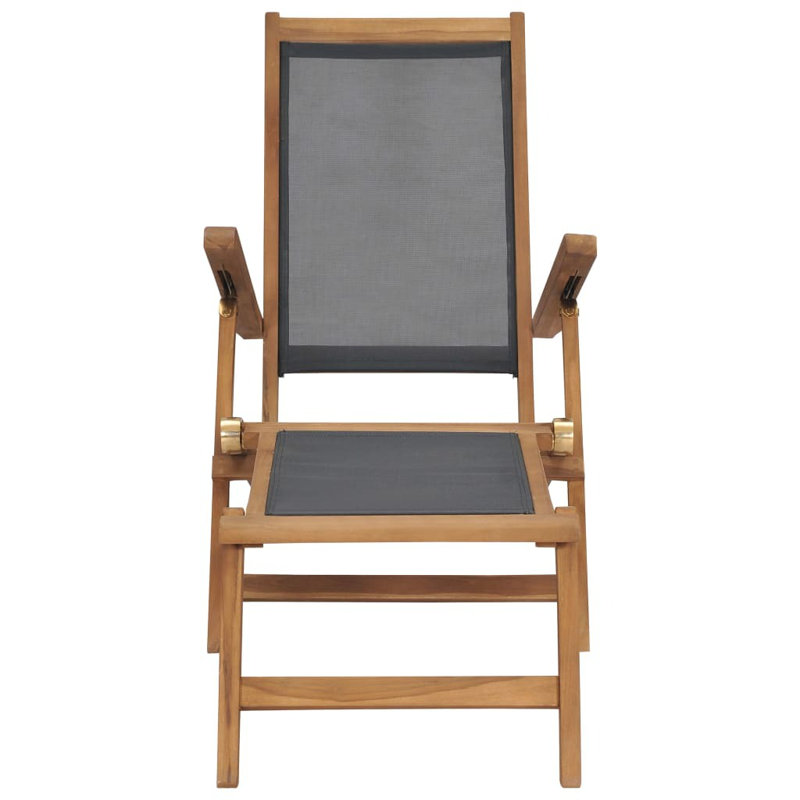 Maldonado 152cm Long Reclining Teak Single Chaise