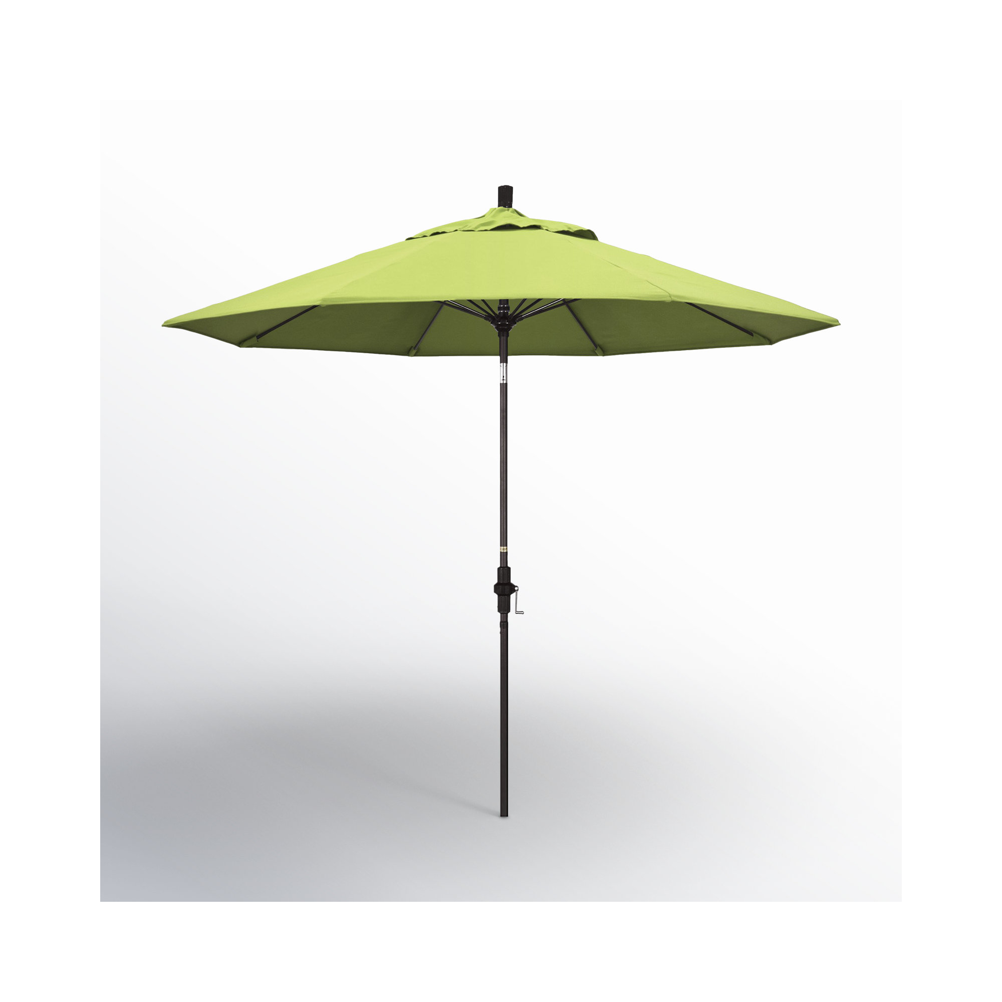 Roverta 9' Market Sunbrella® Umbrella, Black, Canvas Parrot Sunbrella® Canvas