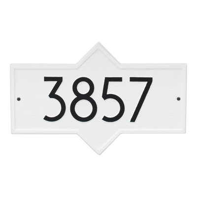 Plaque d'adresse murale personnalisée 1 ligne Hampton