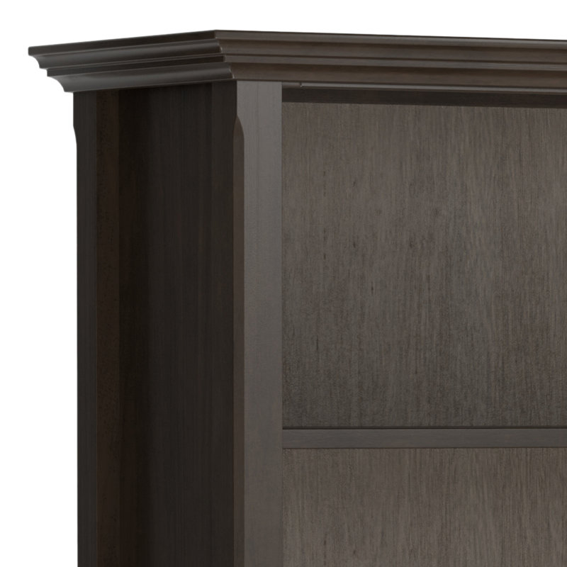 Amherst 24"W Solid Wood 5 Shelf Narrow Bookcase with Adjustable Shelves, (5 Shelves) 70' H x 36' W x 14' D