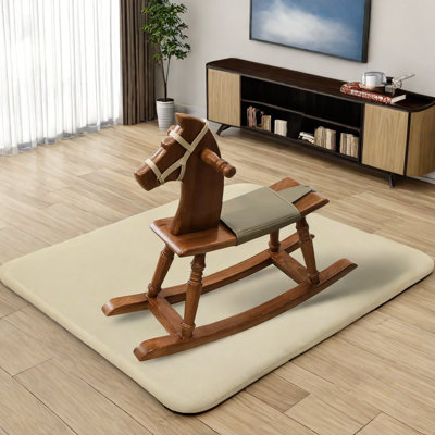 Chaise berçante en bois