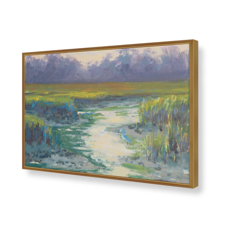Reproduction d'art matinale, H 24 po x l 32 po, Doré