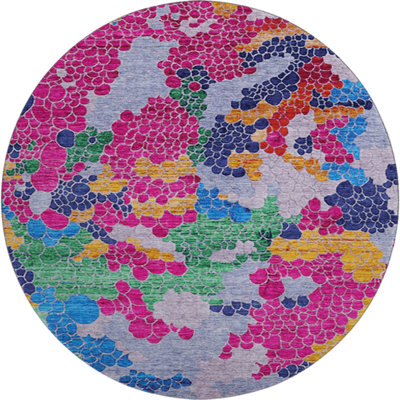 Premium Machine Washable Farolt AMF1906 Geometric Rug