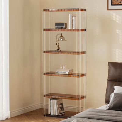 Acrylic multi-layer transparent bookcase
