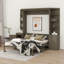 Queen Size Murphy Bed With Desk&Open Shelves&Cabinet, Foldout Workstation&Drawers-481229288