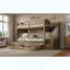 Lit simple superposé simple avec lit gigogne, tiroirs et garde-robe-670652984