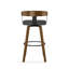 Tabouret de bar et de comptoir pivotant avec dossier en bois Calvion-721093358-746590665-752728239