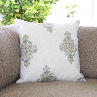 Floral Cotton Pillow Cover