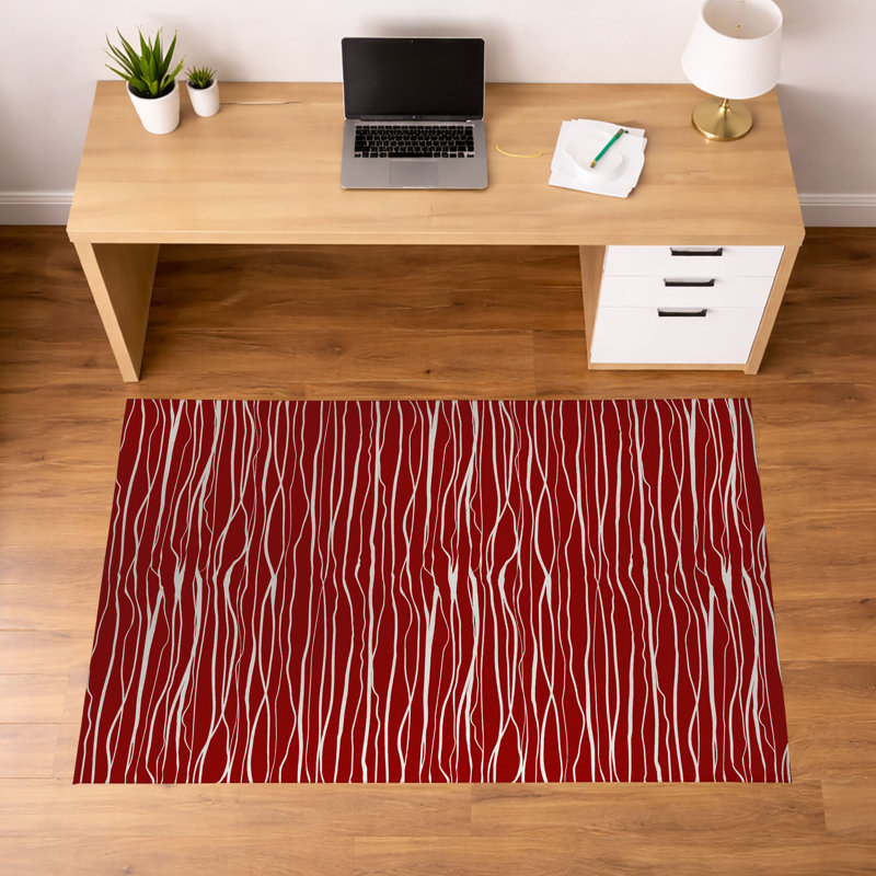 Tapis de bureau léger Legions, L 36 po x P 24 po, Rouge canneberge