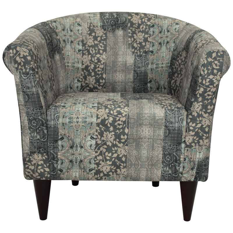 Lau Upholstered Barrel Chair, Smoke