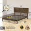 Sierra Solid Wood Bed Frame with Adjustable Headboard / Handcrafted Pattern Platform Bed-1020696901-1020736583