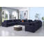Canapé modulaire d'angle rembourré moderne avec deux consoles Cloud-584903619