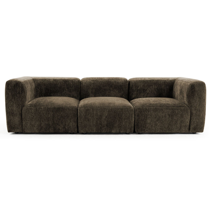 Canapé modulaire Chenille, Chocolat