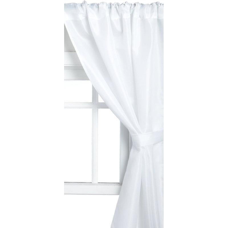 Bottineau Semi Sheer Curtain, White