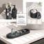 Ensemble d'accessoires de salle de bain 19 pièces avec rideau de douche, doublure, crochets et essentiels pour la salle de bain Clara Clark-131264711