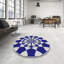 Tapis bleu/crème à tisser électrique-1148686635