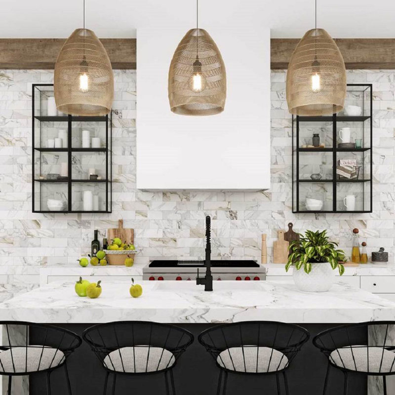 4 x 12 Calacatta Gold Marble Subway Tile