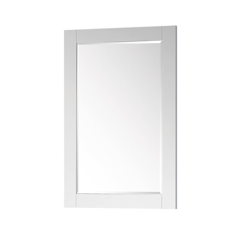 Ivy Wood Wall Mirror, 36" x 24", White