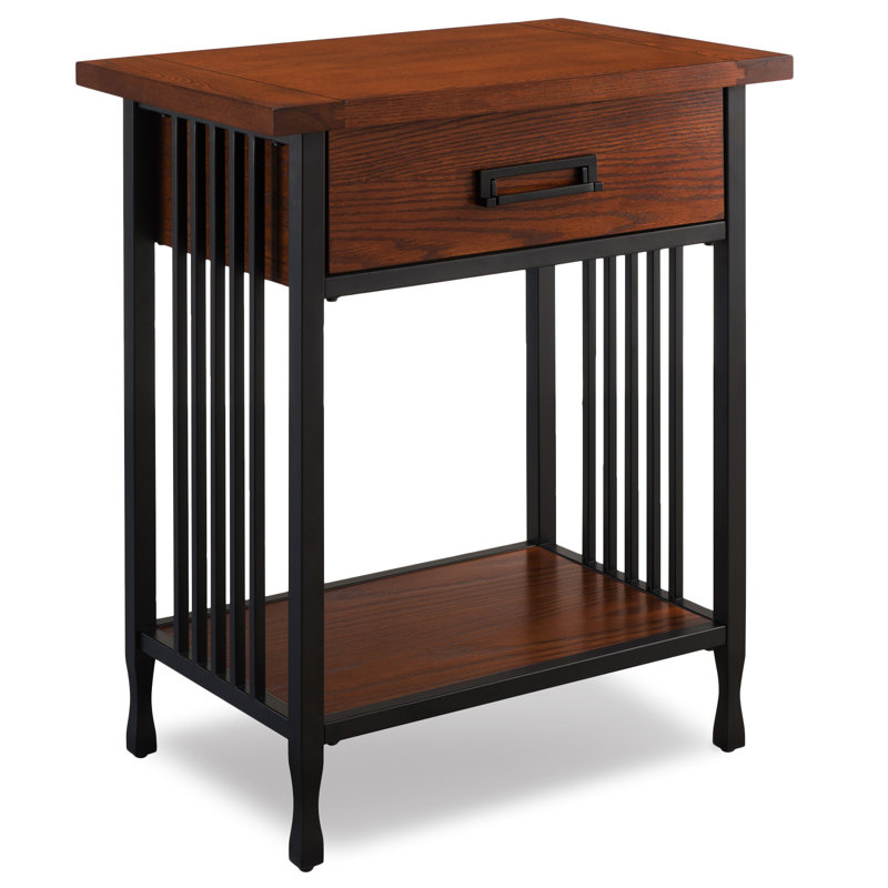 Table d'appoint Ironcraft, Chêne bruni