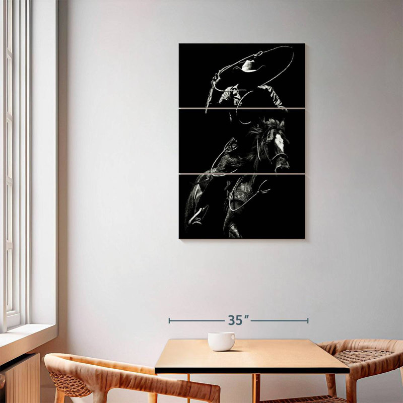 Mehar Scratchboard Rodeo VII, H 57 po x l 36 po