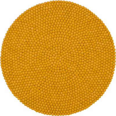 Round Solid Colour Hand Woven Area Rug