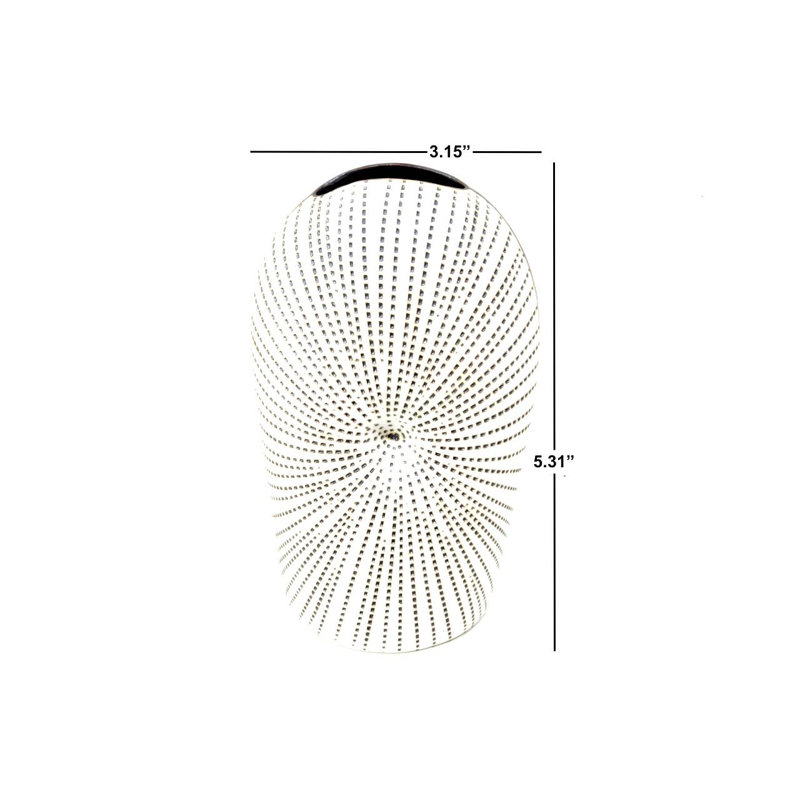 Vase de table Avita, H 5,3 po x l 3,2 po x P 2,4 po, Brun