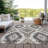 Machine Washable Indoor/Outdoor Xhevrie Taupe Rug-1123767810