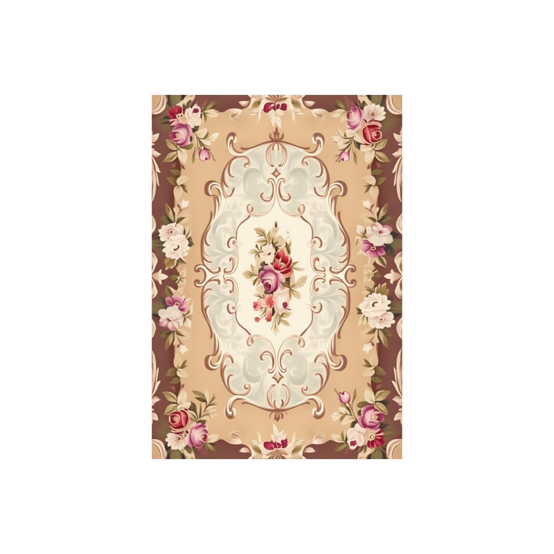 Rideaux de douche Vintage Floral Frame, 71 x 71