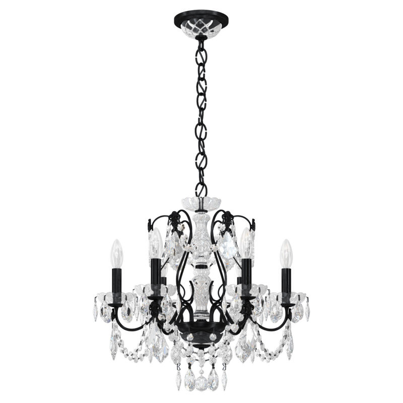 Century 6 - Light Chandelier, Black