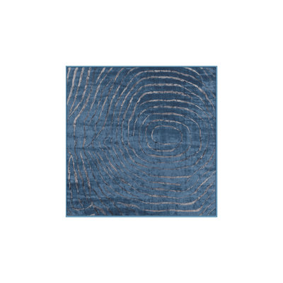 Machine Washable Blue Area Rug