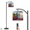 Lampe sur pied à arc avec abat-jour réglable St Lucias Twin Pitons Lampe sur pied Sunrise
