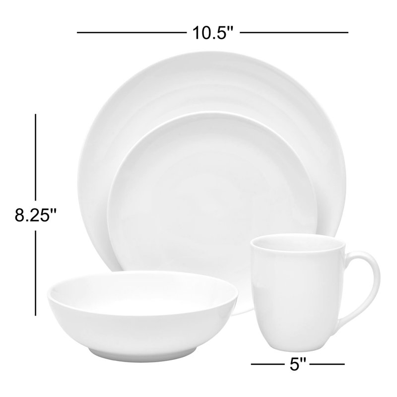Couvert individuel 4 pièces Noritake Colorwave Coupe, Nu
