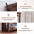 Farmhouse Display Cabinet with Glass Doors, Curio Cabinet with 3-Color LED Motion-Sensor Light (Walnut)-126679371