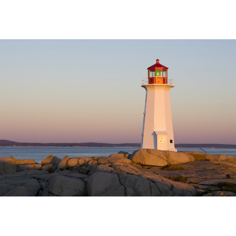 Peggys Cove Lighthouse by Dmathies - Wrapped Canvas Print, 51cm H x 76cm W