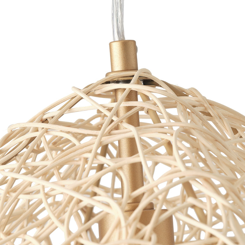 Luminaire suspendu réglable réglable Heiden 1-E26 Farmhouse Boho