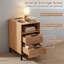 35cm W Manufactured Wood Bedside Table