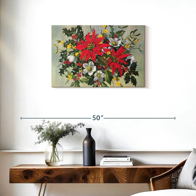 Fleurs de Noël Harnek, H 20 po x l 30 po