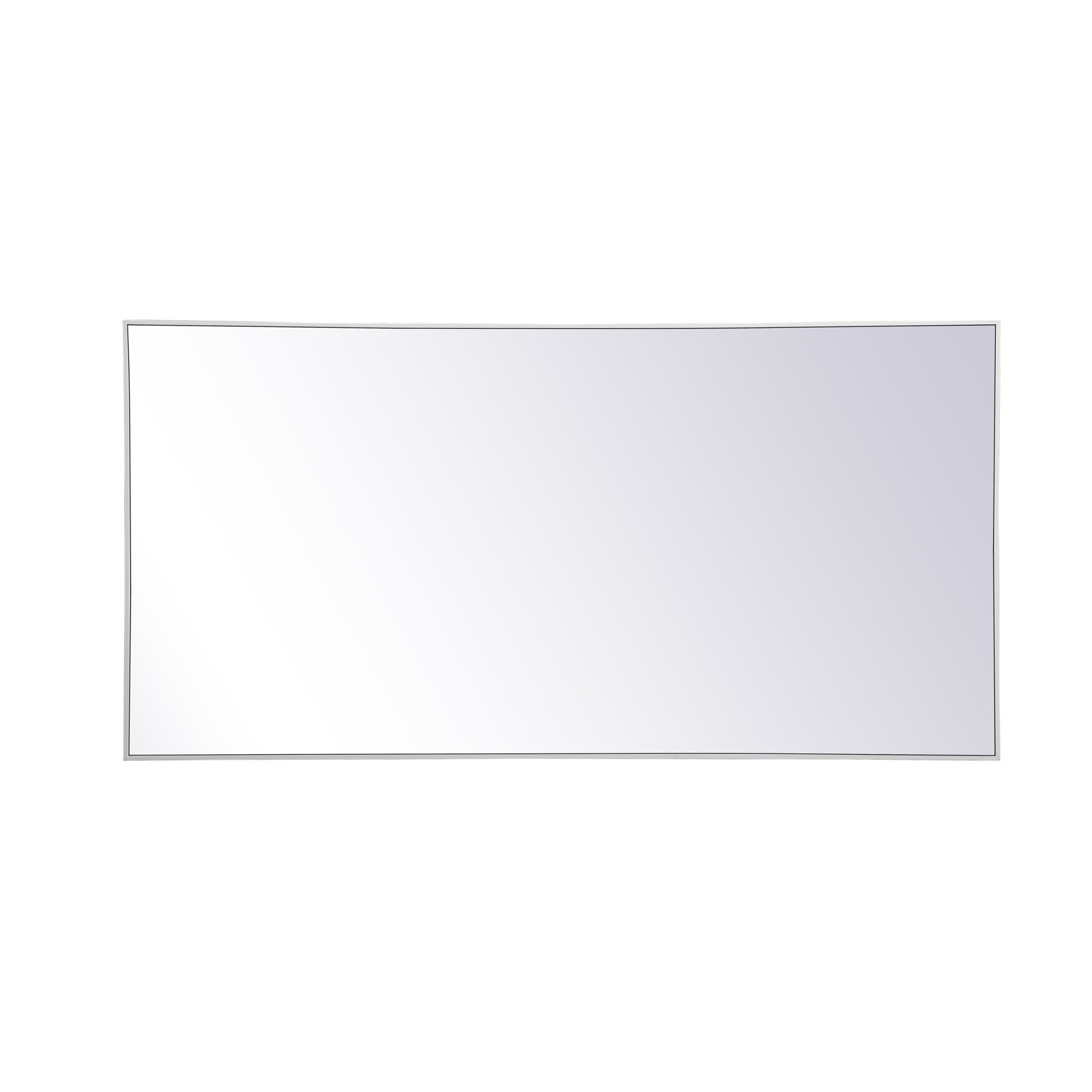 Sabine Metal Rectangle Wall Mirror, 72" x 36", White