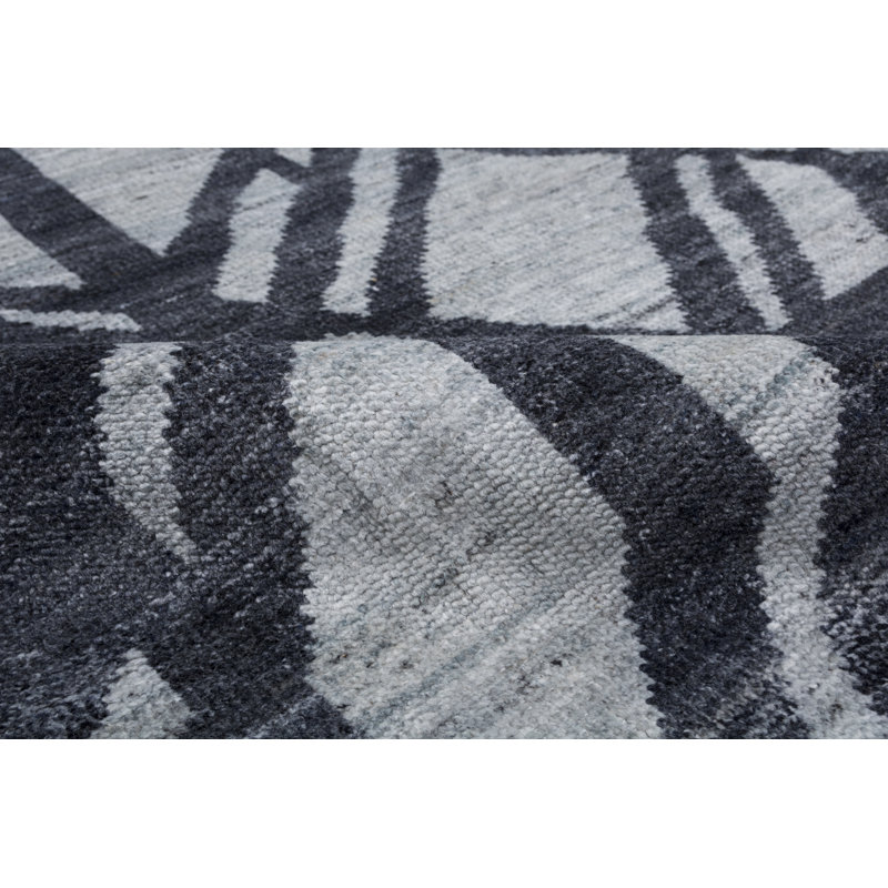 Hand Knotted Geometric Area Rug
