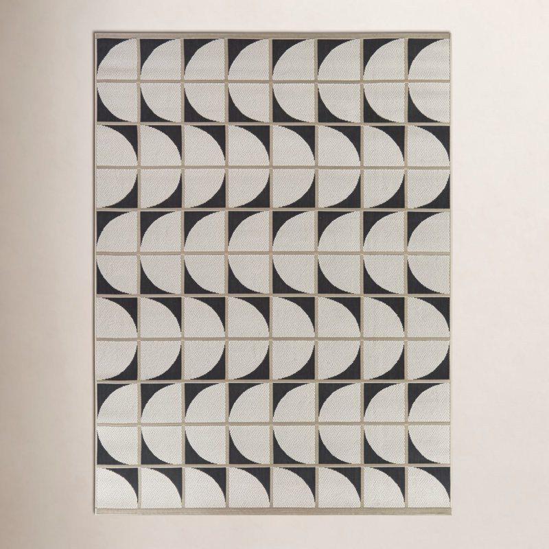 Tapis intérieur / extérieur Lettie, Rectangle 7 pi 10 po x 10 pi