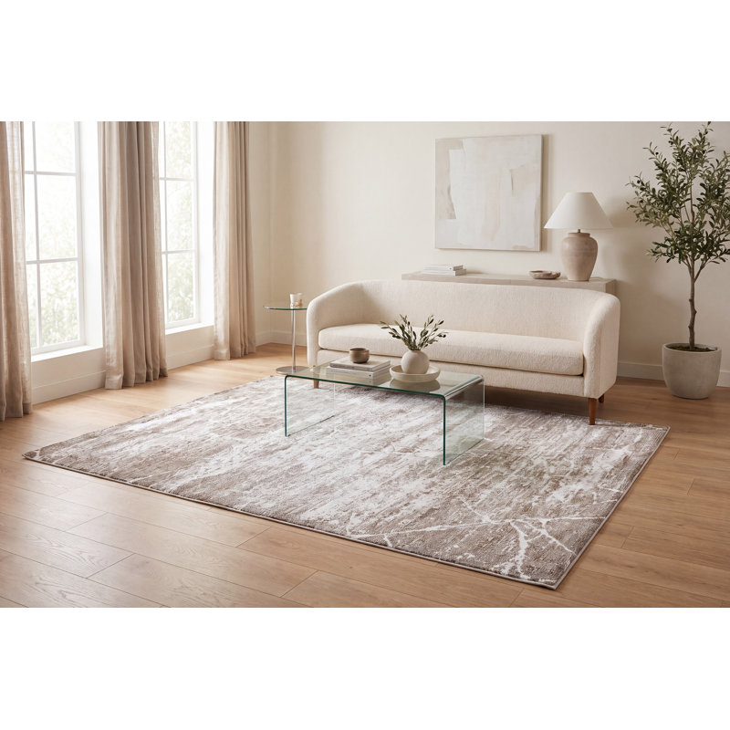 Abstract Indoor Rug, Rectangle 5'2" x 7'