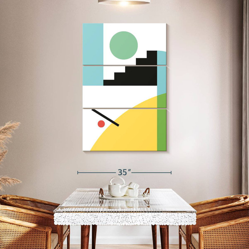 Composition géométrique Avery I, H 57 po x l 36 po