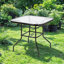 Square Glass Outdoor Dining Table , 31.5 " W 31.5 " D